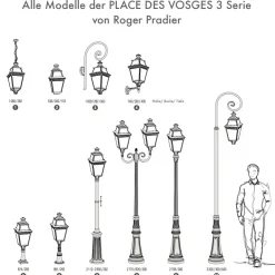 Altstadtlaterne mit Bischofstab Place des Vosges 3