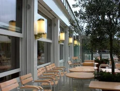 Art déco-Wandlaterne mit Zylinderglas S 3