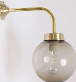 Außenlampe aus Messing mit Acrylkugel 38-90 ORBR/200