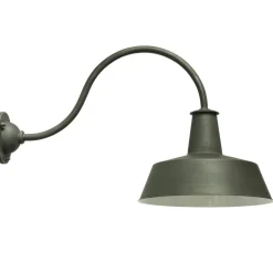 AuĂenlampe aus Schmiedeeisen mit Bogenarm WL 3604