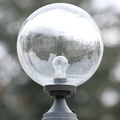 Außenlampe mit Echtglaskugel 250 mm oder 300 mm