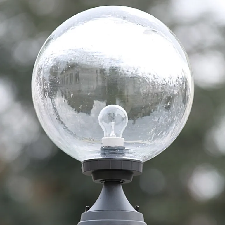 Außenlampe mit Echtglaskugel 250 mm oder 300 mm