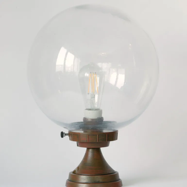 Außenlampe mit Echtglaskugel 250 mm oder 300 mm