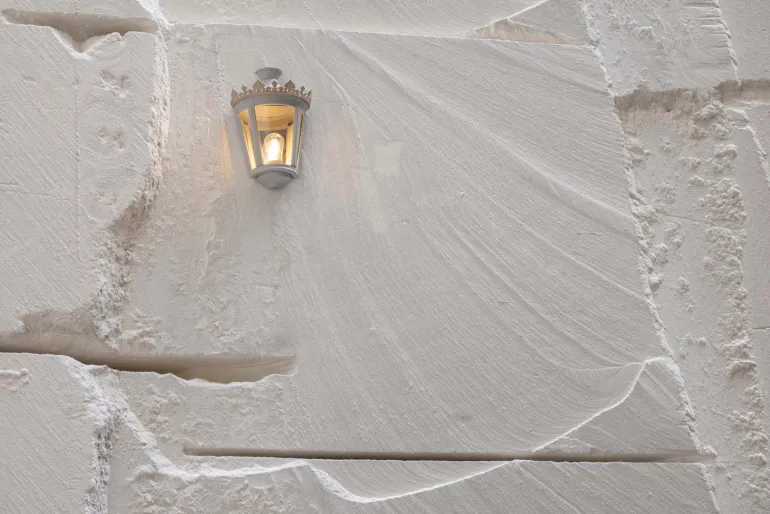 Außenleuchte aus Kupfer: Wandleuchte im Empirestil Louvre