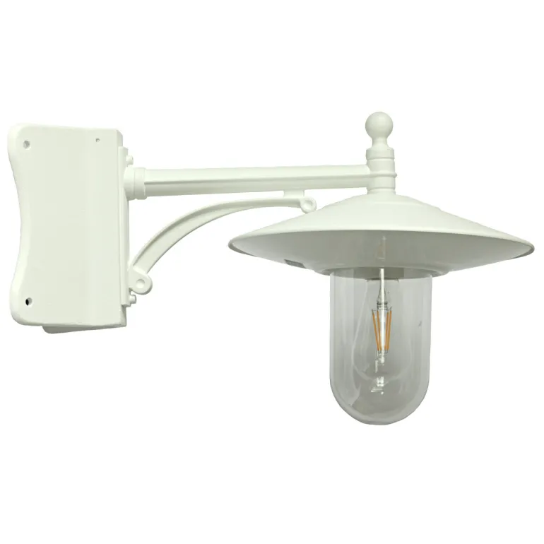 Außen-Wandlampe mit Zylinder-Glas