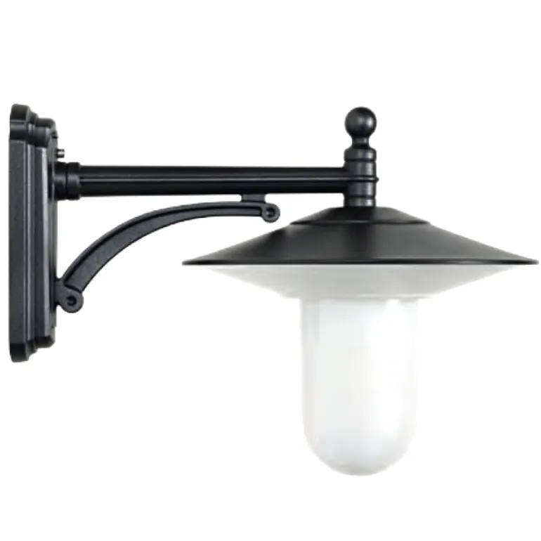 Außen-Wandlampe mit Zylinder-Glas