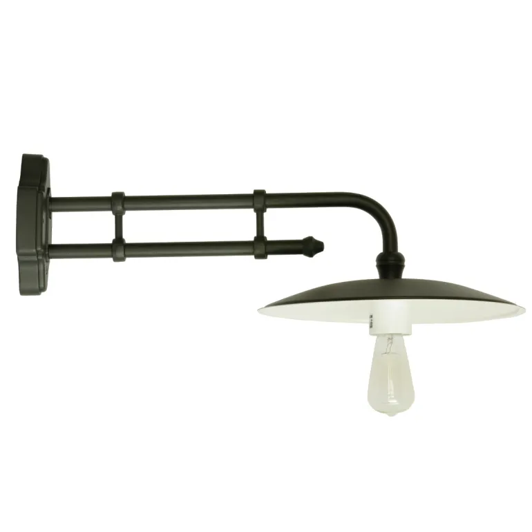 Außen-Wandlampe ohne Glas mit Doppelrohrwandarm