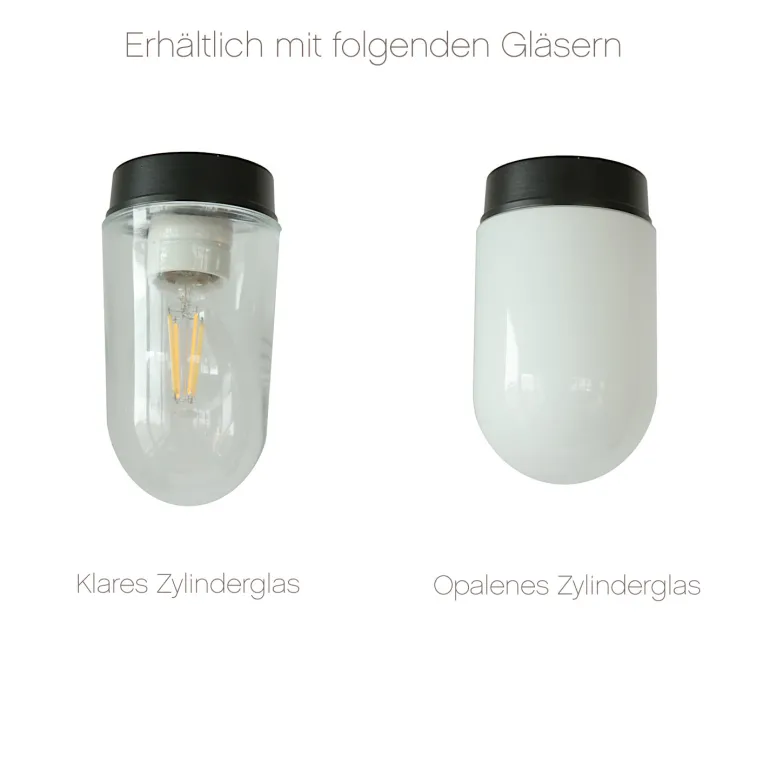 Außenwandleuchte mit Tellerschirm und langem Arm W590L (Ø 47 cm)