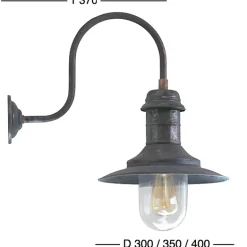 Außen-Wandleuchte Ulm RO 1600 Kupfer Patina