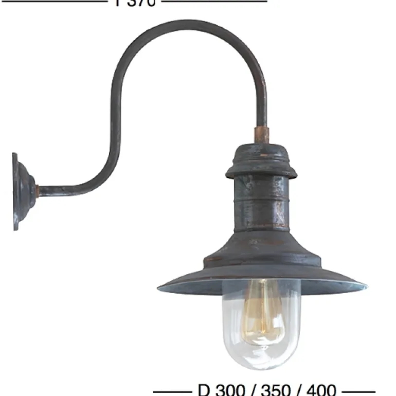 Außen-Wandleuchte Ulm RO 1600 Kupfer Patina