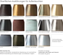 Barock-Pendelleuchte für außen Carnavalet GM