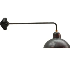 Bauhaus-Wandleuchte für außen Solingen RO 140 Kupfer Patina