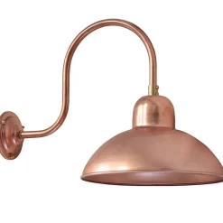 Bauhaus-Wandleuchte Solingen RO 1600 Kupfer Patina