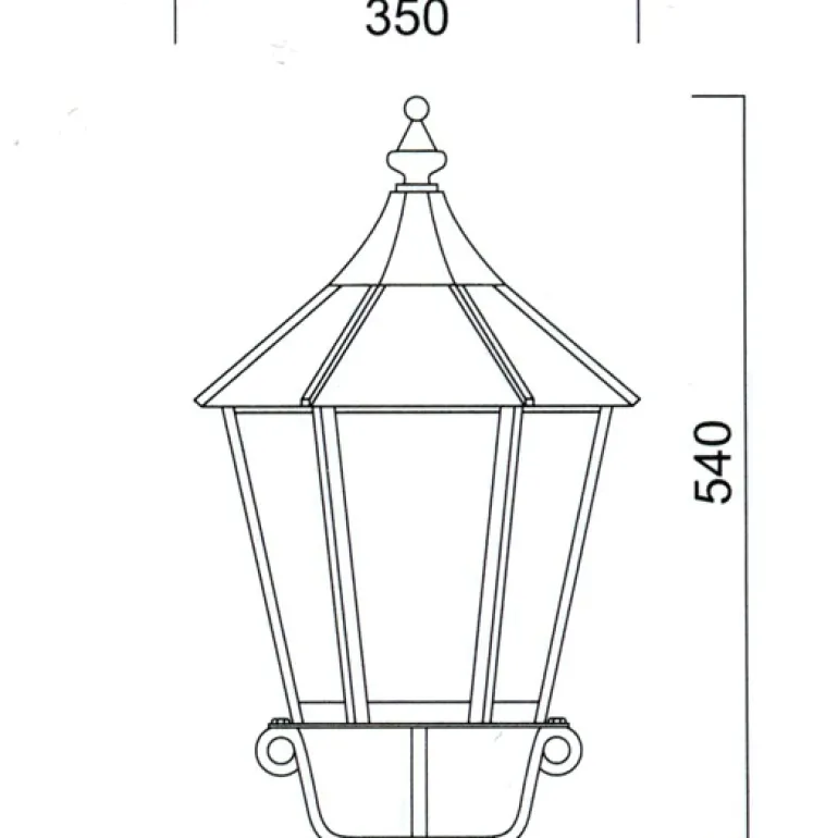 Berliner Garten-Außenlampe A 59-1 SO 85