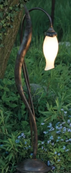 Blumen-Beetleuchte aus Schmiedeeisen AL 6853, 6854