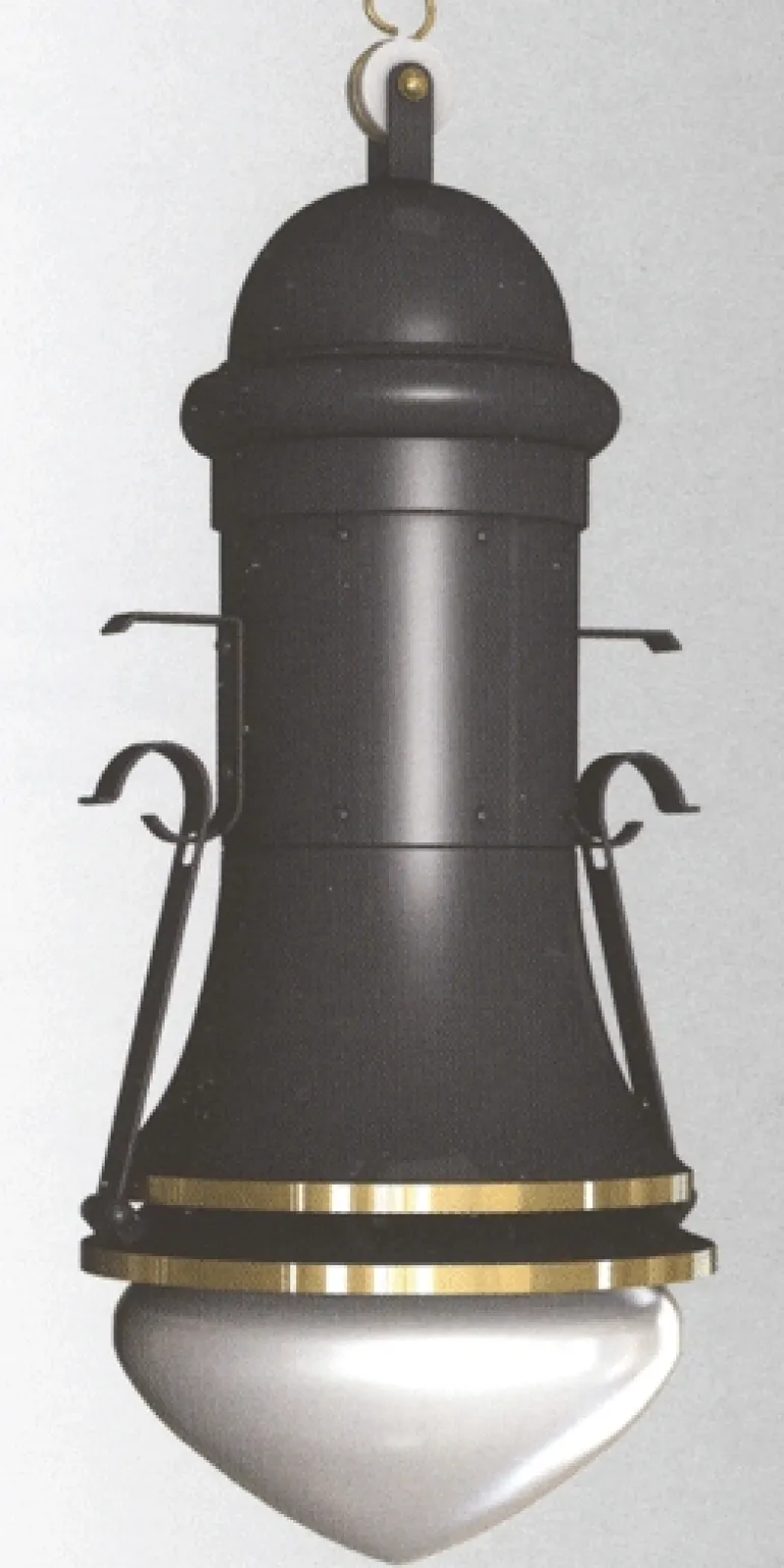 Bogenleuchte mit klarem Kristallglas A 44-8