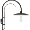 Bogen-Wandlampe für außen ohne Glas