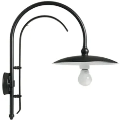 Bogen-Wandlampe für außen ohne Glas