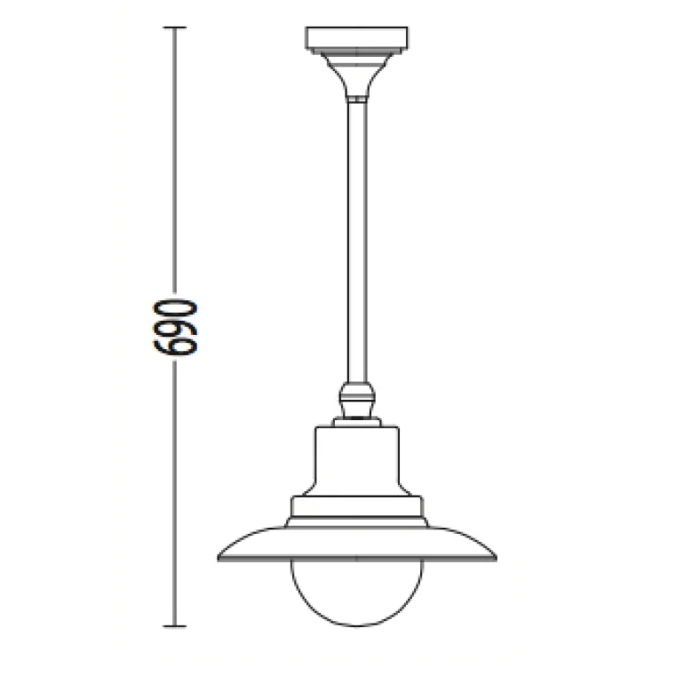 Deckenlampe für außen mit Makrolon-Glas