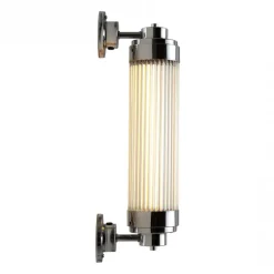 Dimmbare Art déco Außenleuchte mit LED Pillar Offset