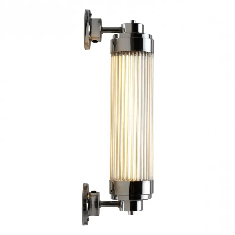 Dimmbare Art déco Außenleuchte mit LED Pillar Offset