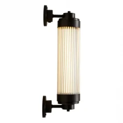 Dimmbare Art déco Außenleuchte mit LED Pillar Offset