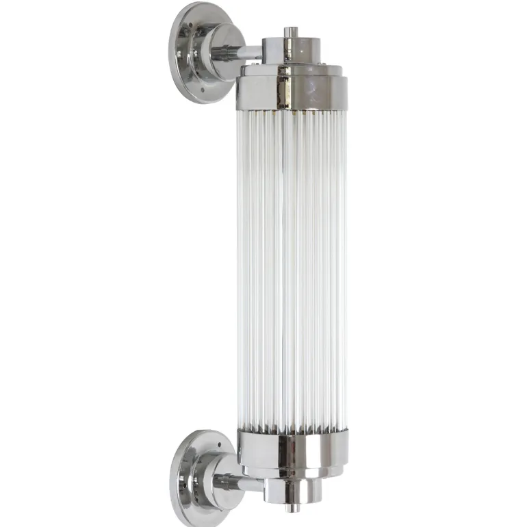 Dimmbare Art déco Außenleuchte mit LED Pillar Offset
