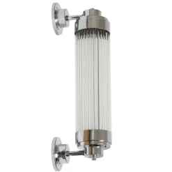 Dimmbare Art déco Außenleuchte mit LED Pillar Offset