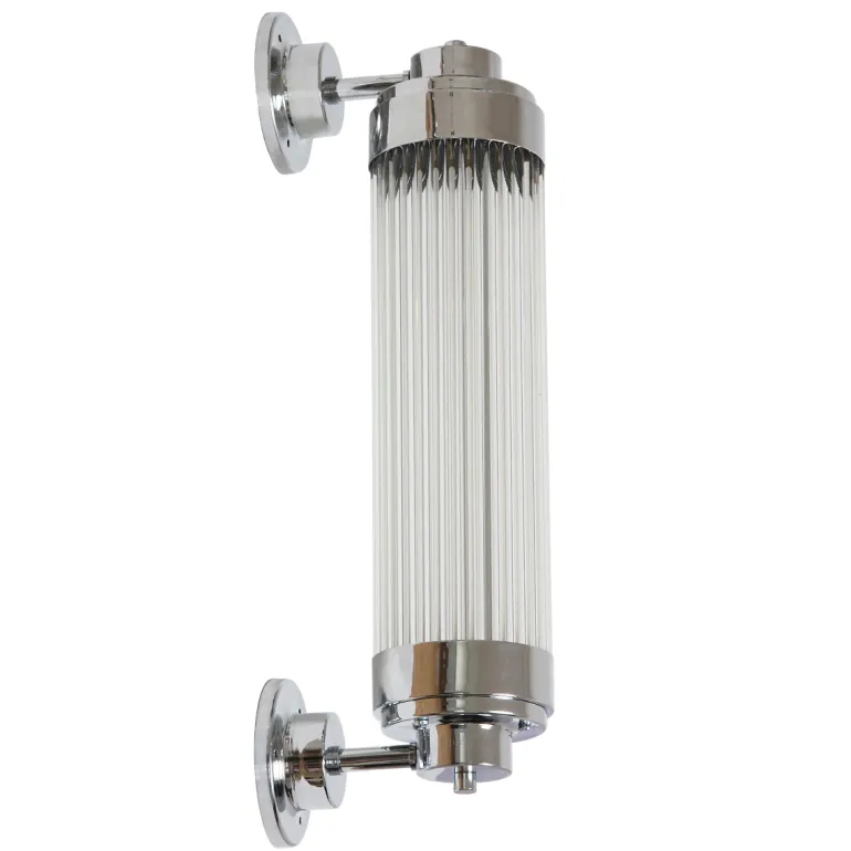 Dimmbare Art déco Außenleuchte mit LED Pillar Offset