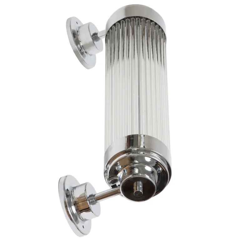 Dimmbare Art déco Außenleuchte mit LED Pillar Offset
