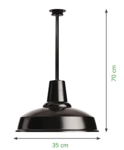 Dänische Deckenleuchte aus Aluminium Tuby Barn Lamp