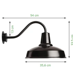 Dänische Wandleuchte aus Aluminium Barn Lamp