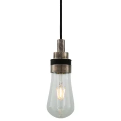 Elegante Glaskolben-Hängeleuchte Boo aus Irland, IP65