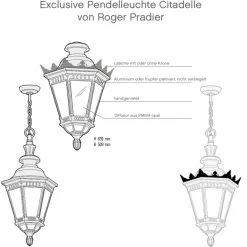 Exclusive Pendelleuchte Citadelle