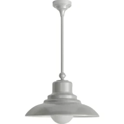Fabrik-Deckenlampe für außen mit gestuftem Schirm