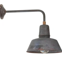Fabrikleuchte in Kupfer-Patina: Wandleuchte Berlin W130