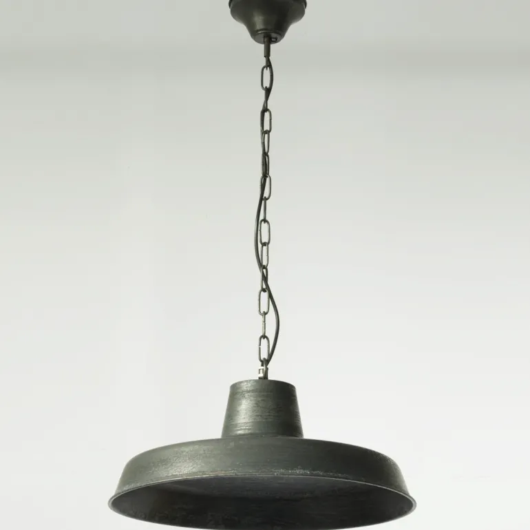 Fabrikschirmleuchte N° 777K für außen aus Messing (Ø 46 cm)