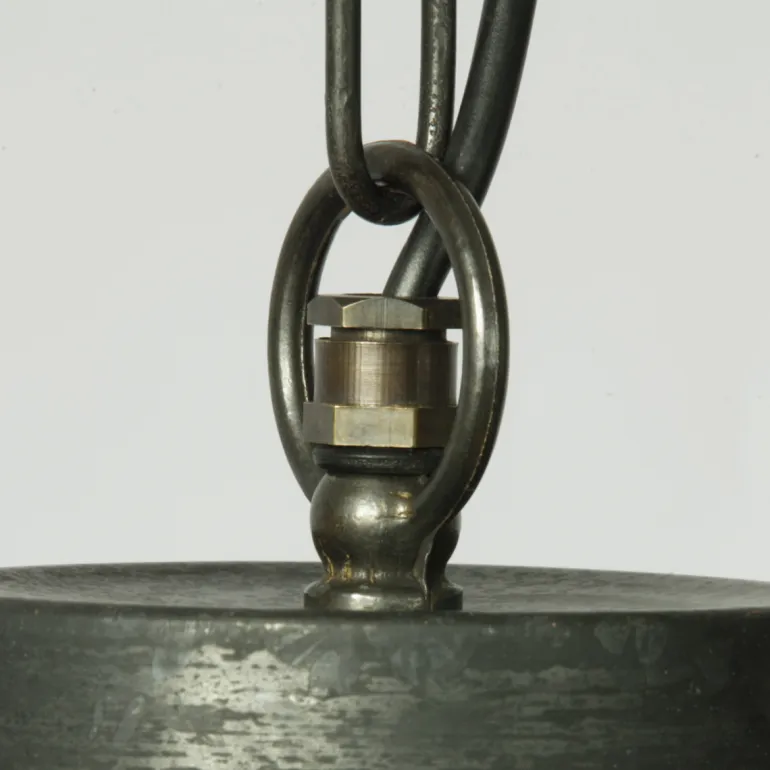 Fabrikschirmleuchte N° 777K für außen aus Messing (Ø 46 cm)
