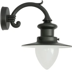 Fabrik-Schirmwandlampe für Außen mit Echtglas