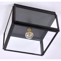 Flache Deckenleuchte fĂŒr AuĂen aus Messing
