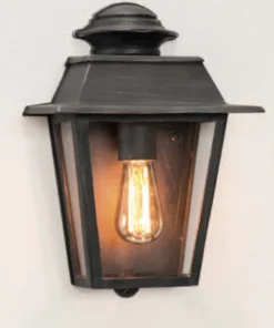 Flache Wandleuchte aus Schmiedeeisen WL 3659