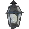 Flache Wandleuchte mit Jugendstil-Dekor