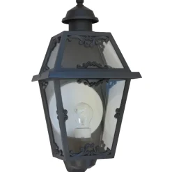 Flache Wandleuchte mit Jugendstil-Dekor