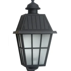 Flache Wandleuchte mit vergittertem Glas