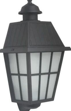 Flache Wandleuchte mit vergittertem Glas