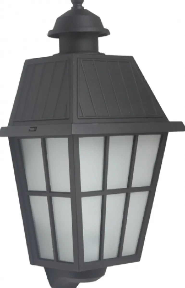 Flache Wandleuchte mit vergittertem Glas