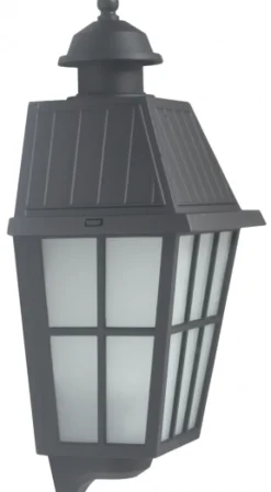 Flache Wandleuchte mit vergittertem Glas