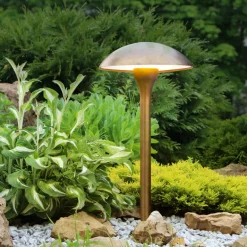 FUNGY-Gartenleuchte aus Gusseisen oder patiniertem Messing