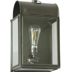 Gewölbte Box-Wandleuchte aus Messing 7250