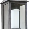 Große flache Wandleuchte WL 3531 aus Schmiedeeisen